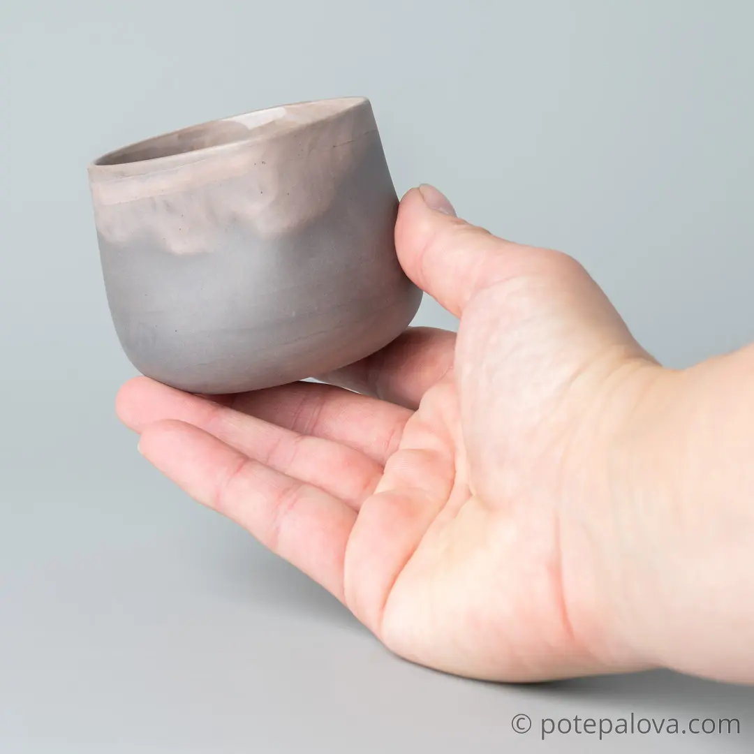 картинка Стакан фарфоровый малый Sigma "Бежевый мрамор" 190 мл - 4 - DishWishes.Ru