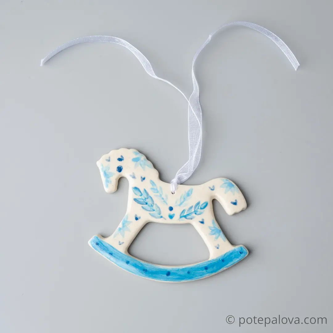 картинка Подвеска на елку Лошадка 9 - DishWishes.Ru