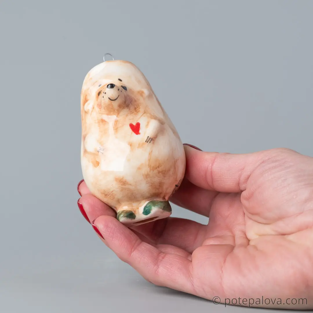 картинка Фарфоровая игрушка "Ёжик" 1 - DishWishes.Ru