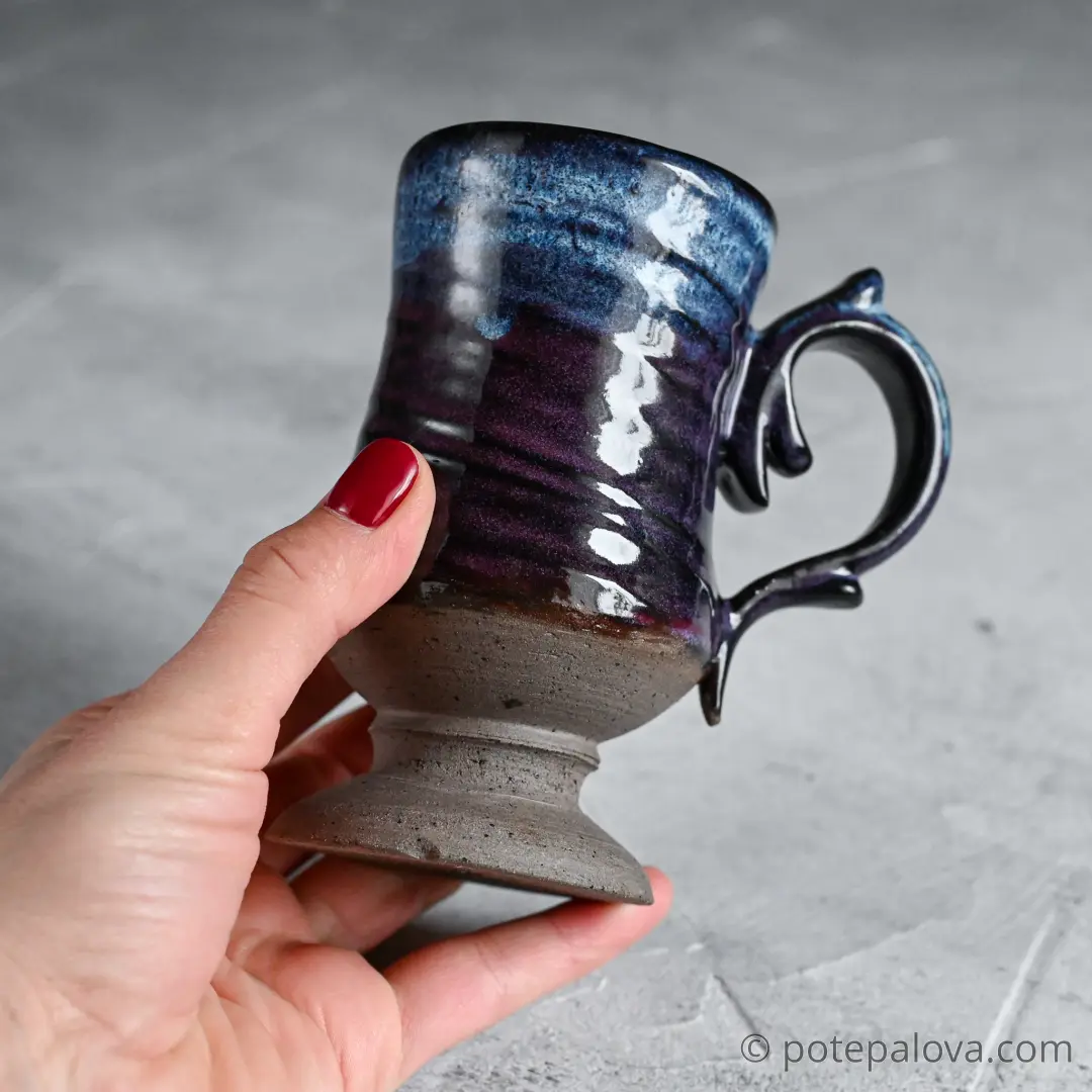 картинка Керамический бокал Con Amor фиолетовый - DishWishes.Ru