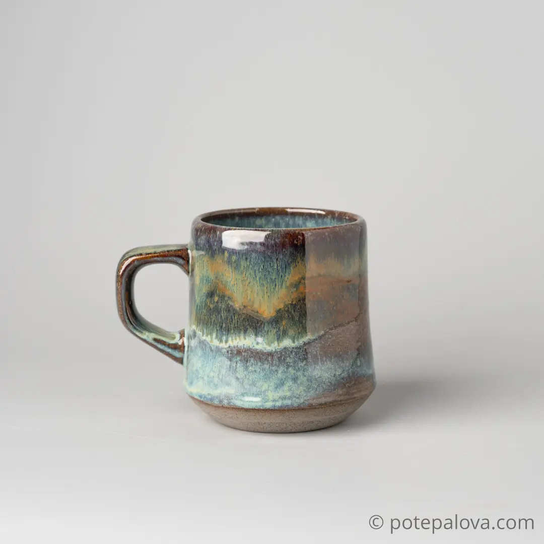 картинка Кружка "Прага"  зеленая 300 мл - 3 - DishWishes.Ru