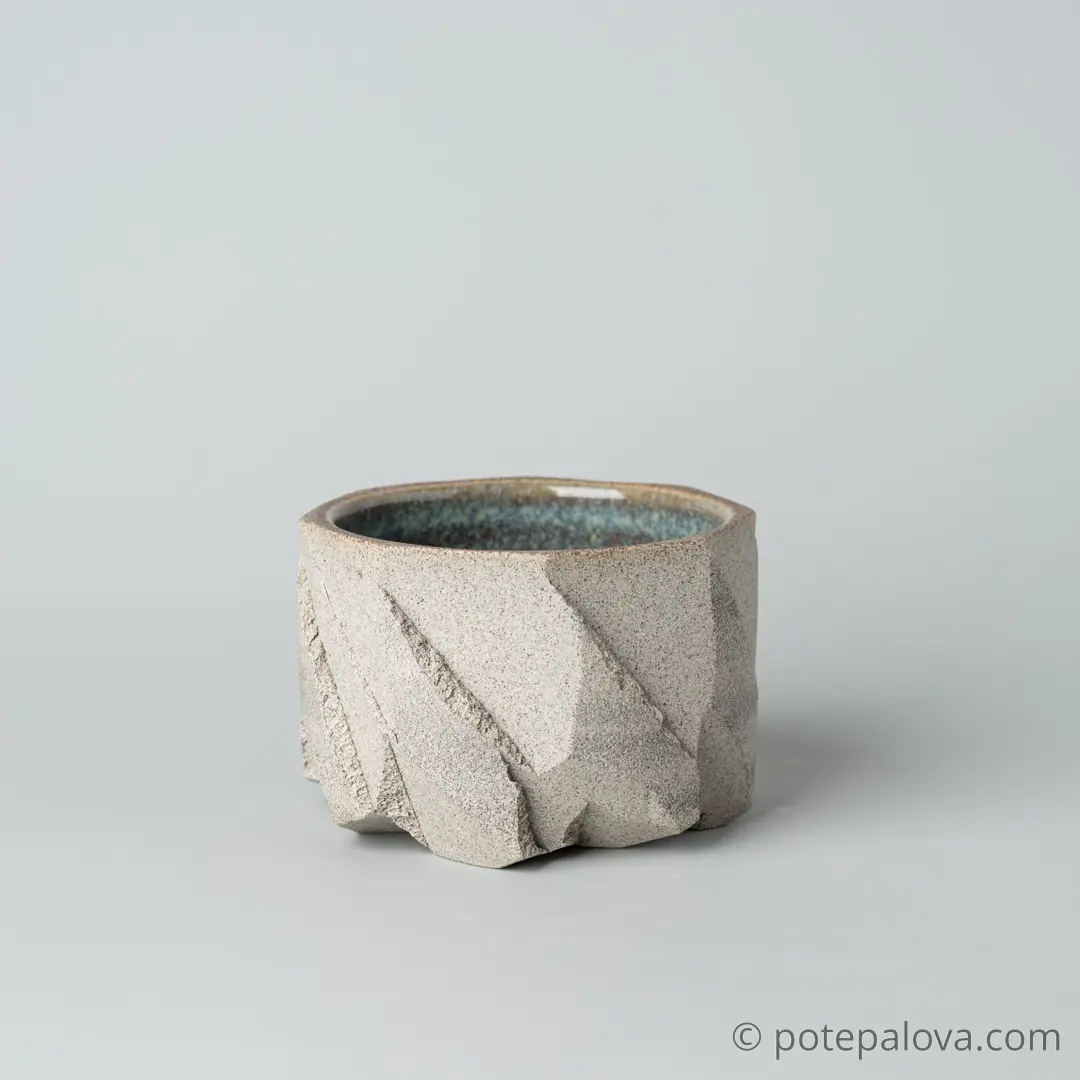 картинка Стакан Обсидиан серый "Тимьян" 220 мл - DishWishes.Ru