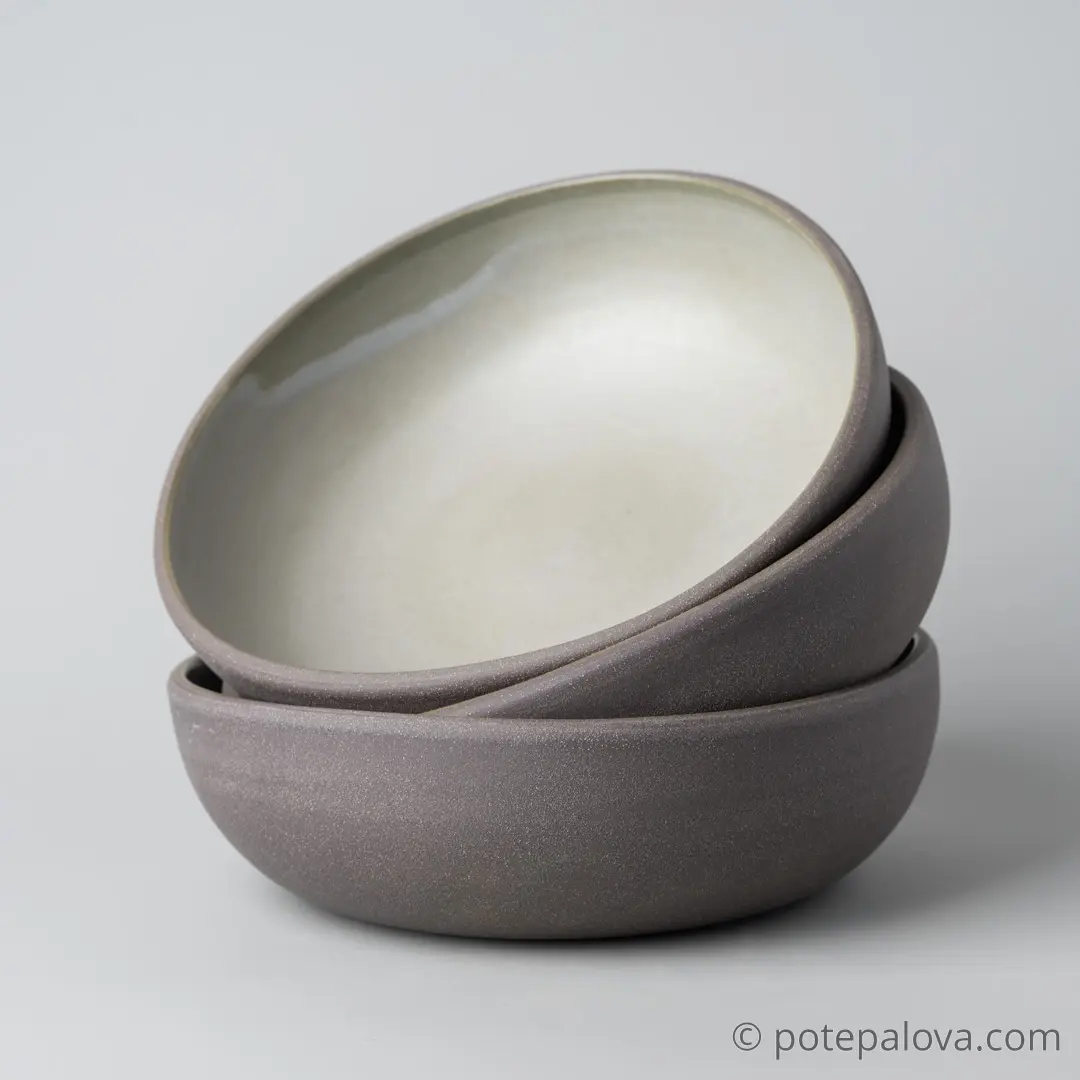 картинка Боул гончарный Sigma зеленый 18 см  - DishWishes.Ru