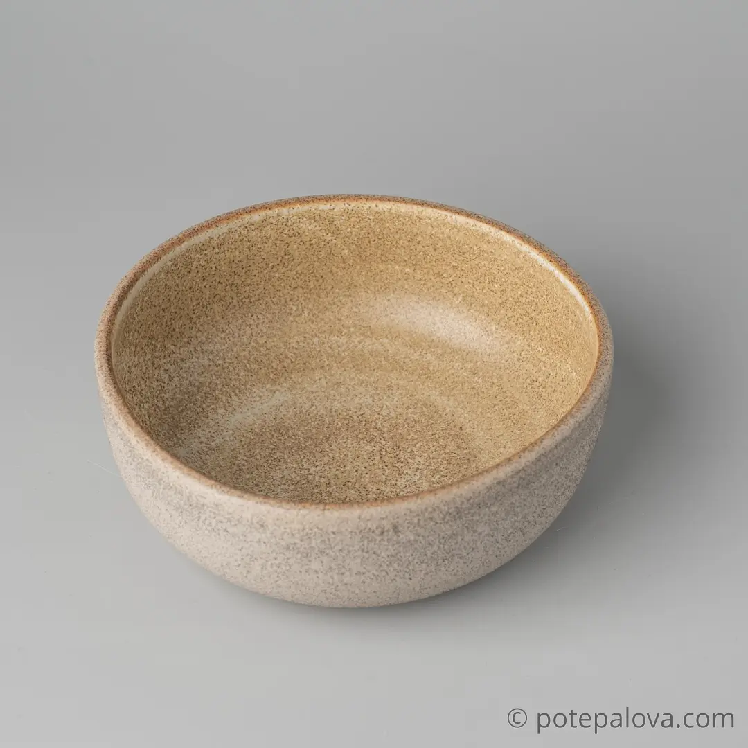 картинка Боул гончарный Sigma "Песочный" малый  14 см - 1 - DishWishes.Ru