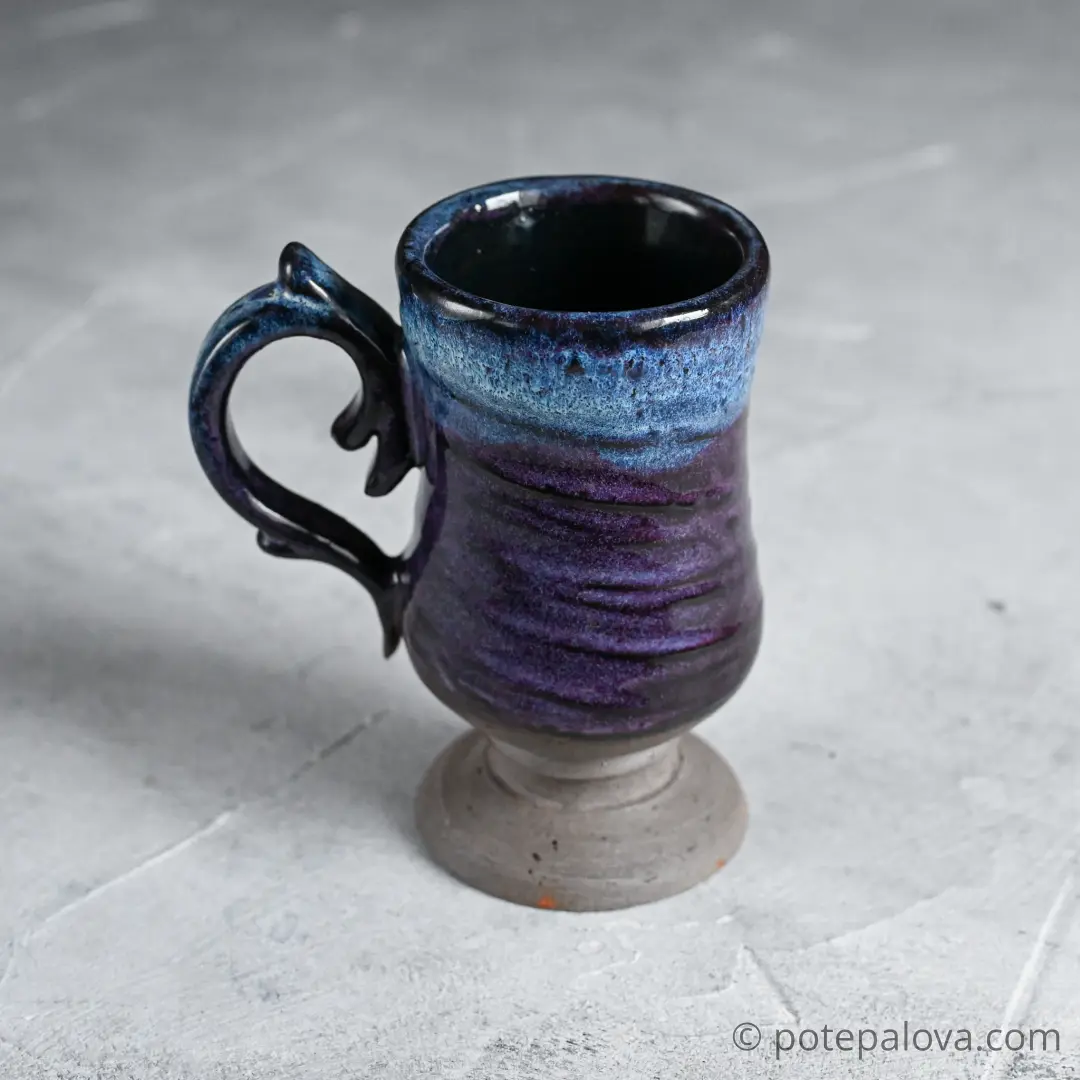 картинка Керамический бокал Con Amor фиолетовый - DishWishes.Ru