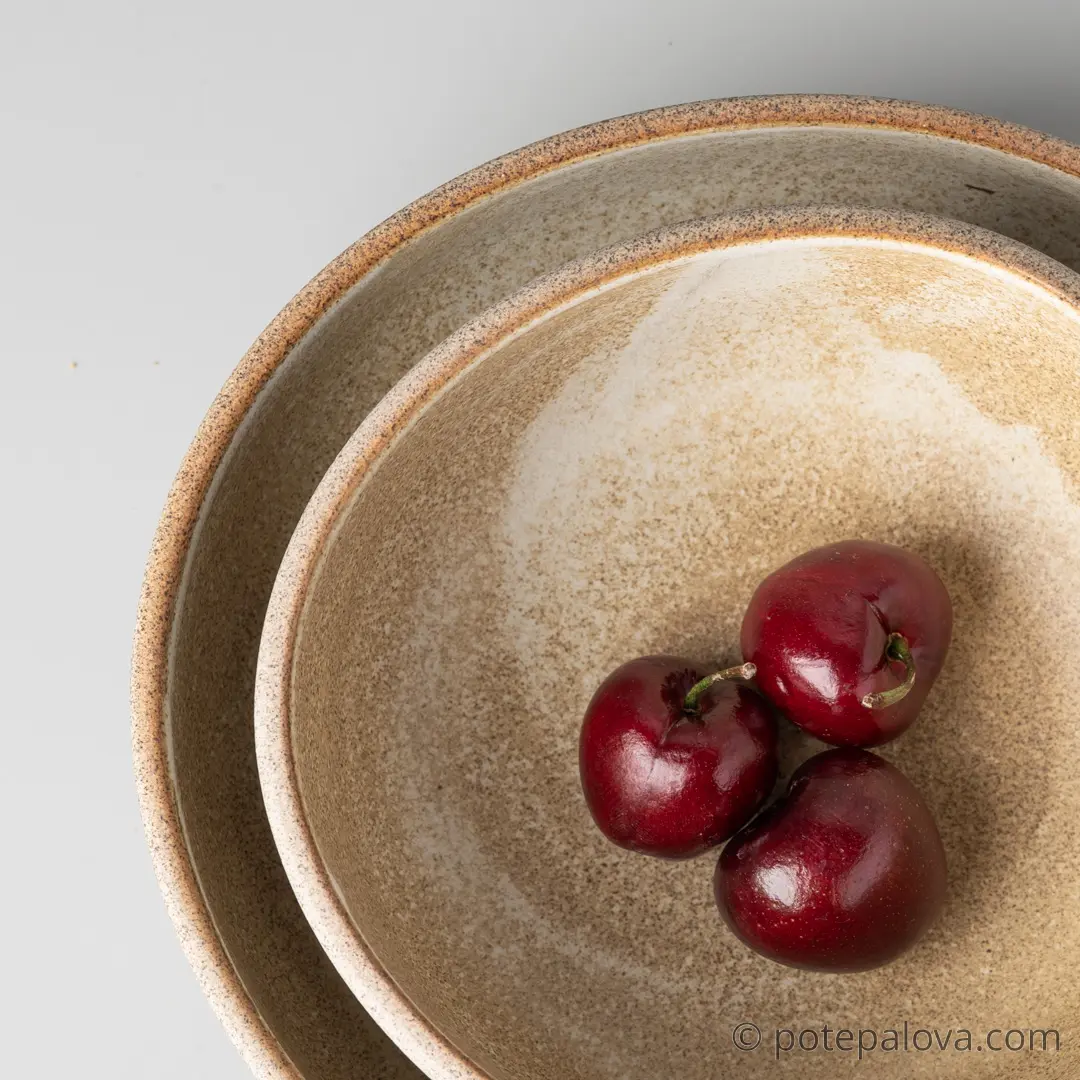 картинка Боул гончарный Sigma "Песочный" малый  14 см - 4 - DishWishes.Ru