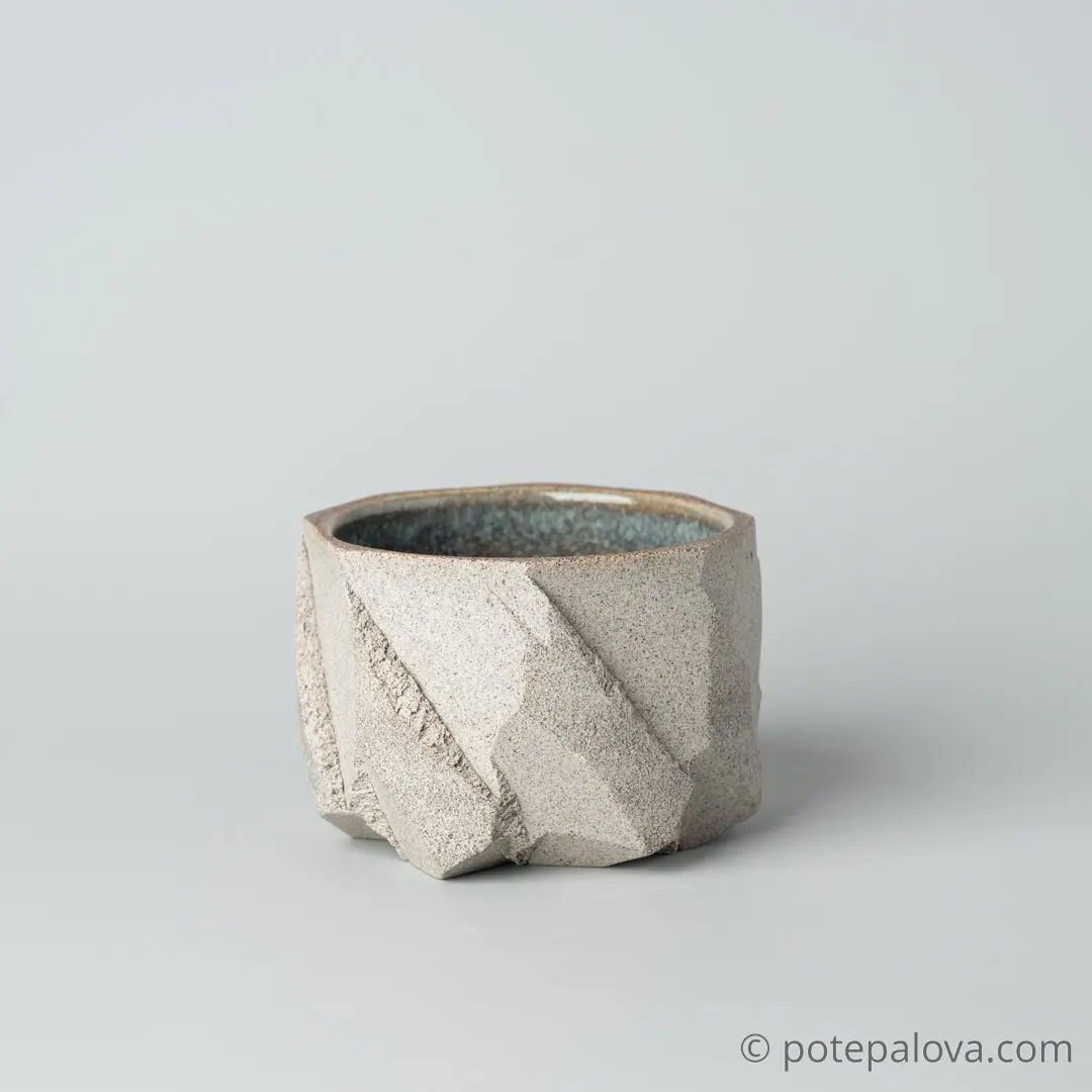 картинка Стакан Обсидиан серый "Тимьян" 220 мл - DishWishes.Ru