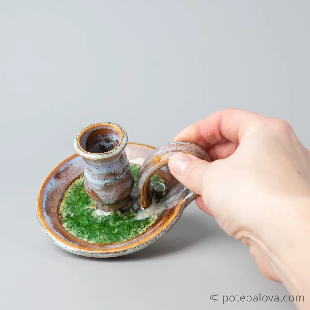 картинка Керамический подсвечник Юрия Пересады 2 - DishWishes.Ru