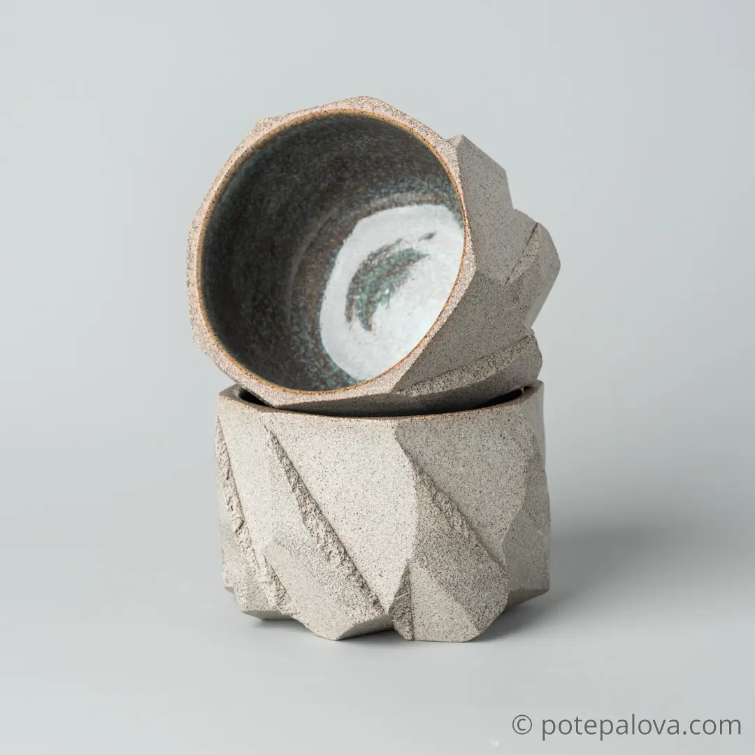 картинка Стакан Обсидиан серый "Тимьян" 220 мл - DishWishes.Ru