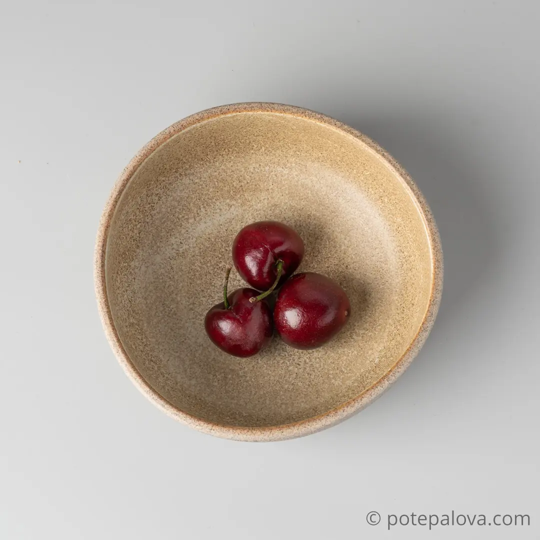 картинка Боул гончарный Sigma "Песочный" малый  14 см - 1 - DishWishes.Ru