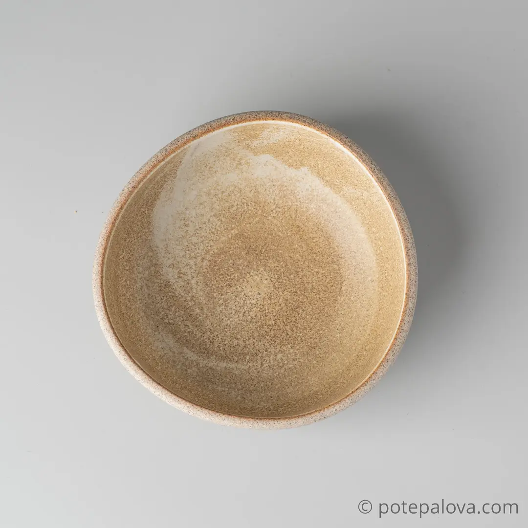 картинка Боул гончарный Sigma "Песочный" малый  14 см - 4 - DishWishes.Ru