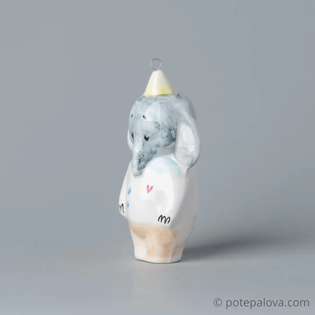 картинка Фарфоровая игрушка "Слоник" 4 - DishWishes.Ru