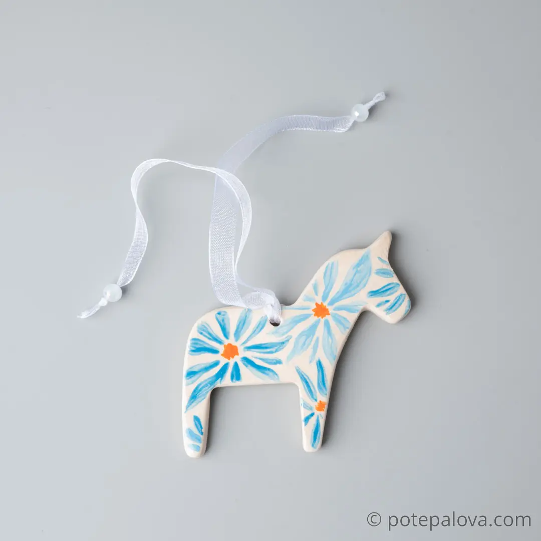 картинка Подвеска на елку Лошадка 7 - DishWishes.Ru