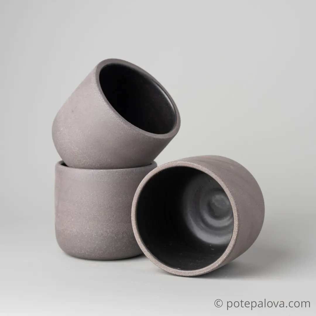 картинка Стакан Sigma черный "Почти Barista" 300 мл - DishWishes.Ru