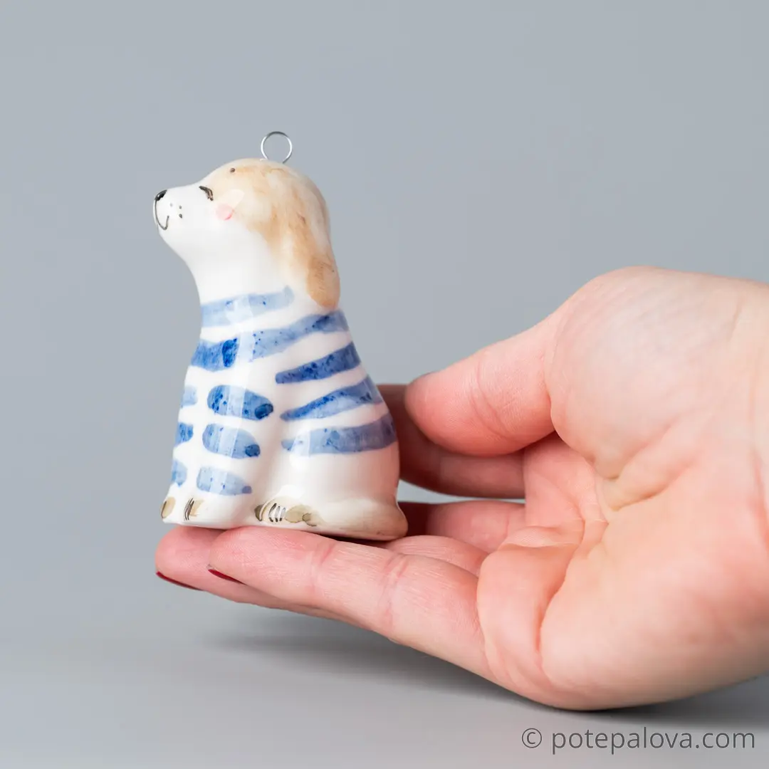 картинка Фарфоровая игрушка "Щенок" 2 - DishWishes.Ru