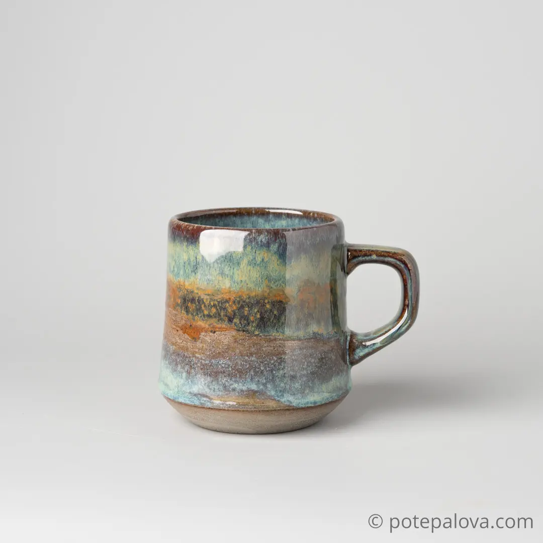 картинка Кружка "Прага"  зеленая 300 мл - 3 - DishWishes.Ru