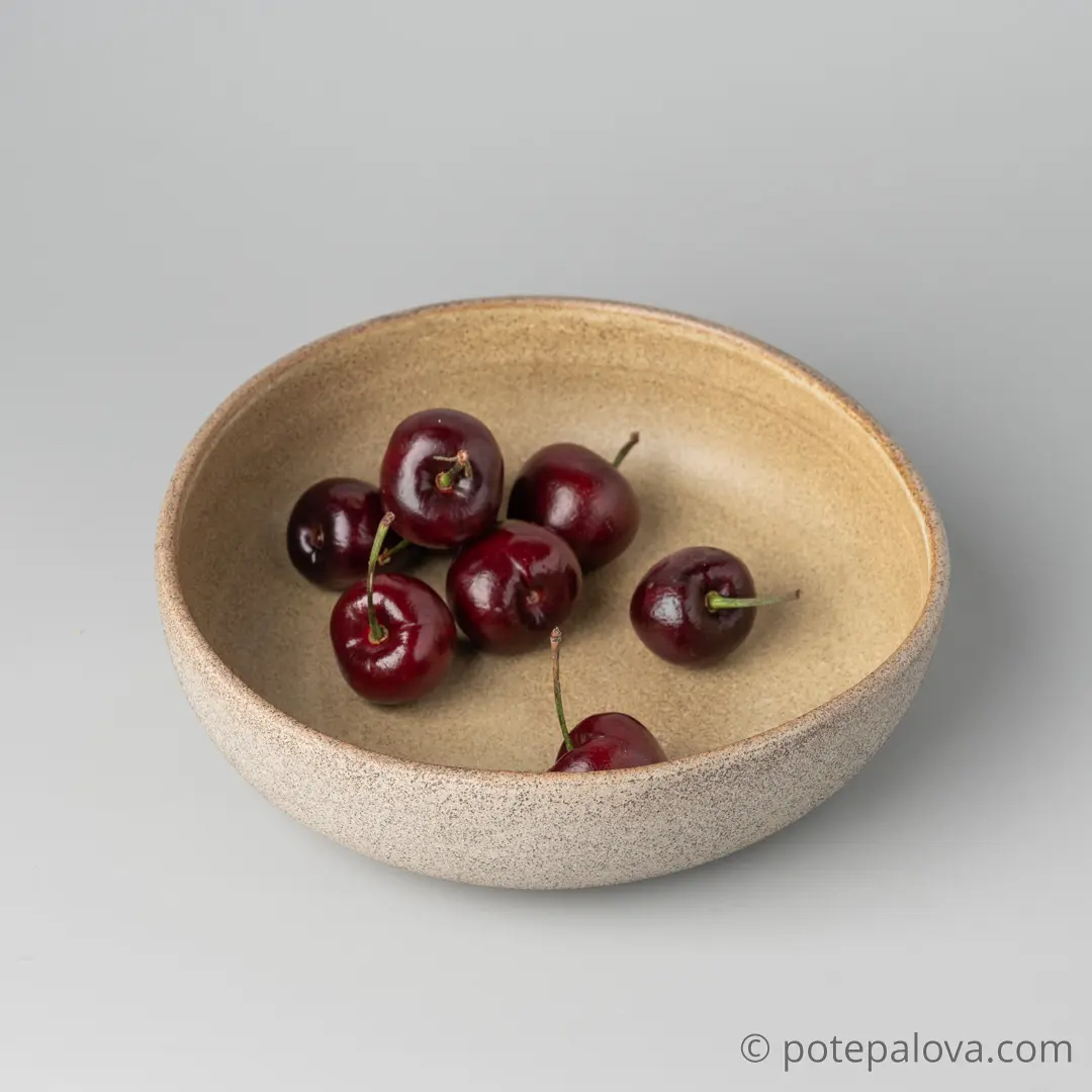 картинка Боул гончарный Sigma "Песочный" большой  18 см - 1 - DishWishes.Ru