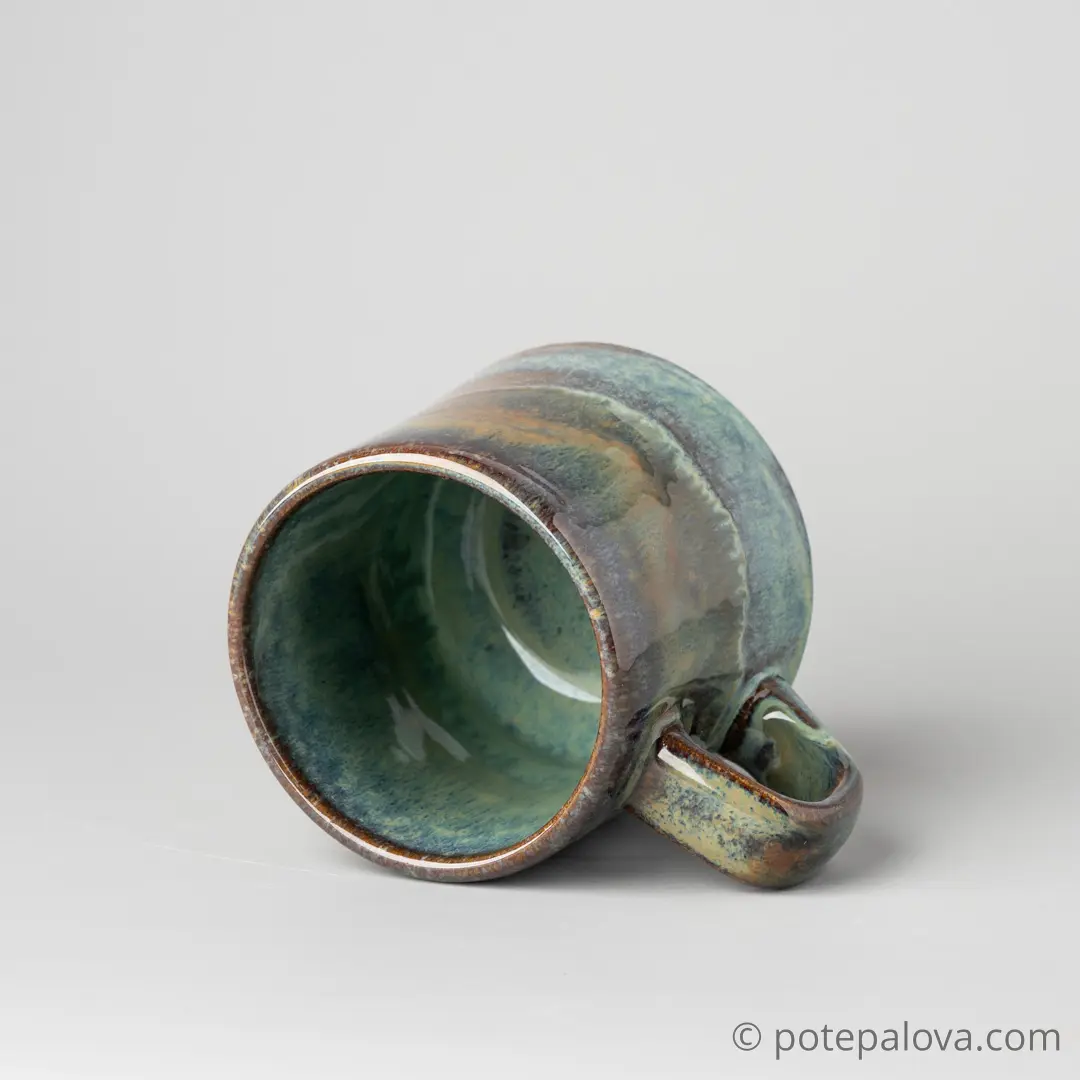 картинка Кружка "Прага"  зеленая 300 мл - 3 - DishWishes.Ru