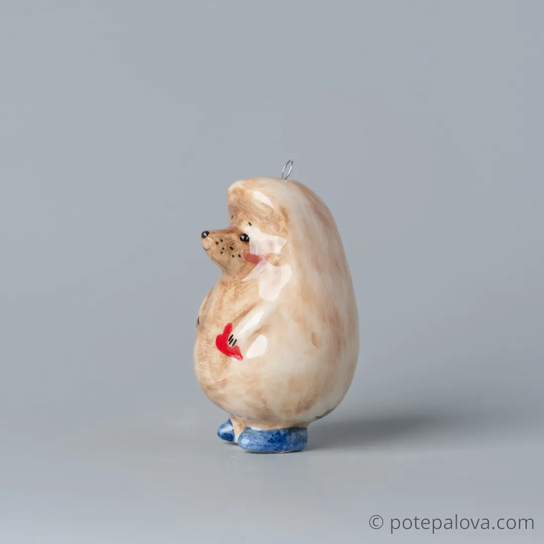 картинка Фарфоровая игрушка "Ёжик" 4 - DishWishes.Ru