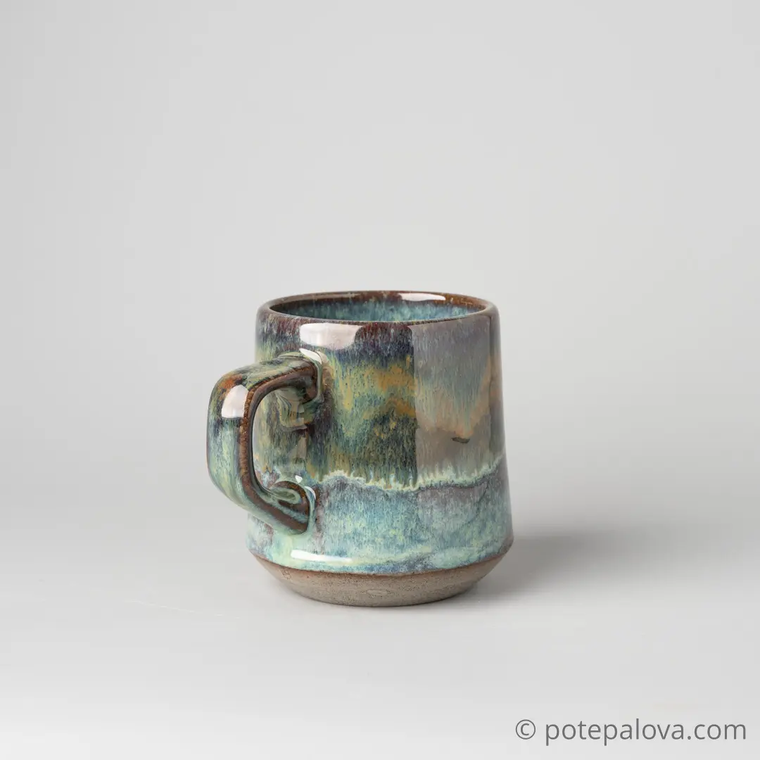 картинка Кружка "Прага"  зеленая 300 мл - 3 - DishWishes.Ru