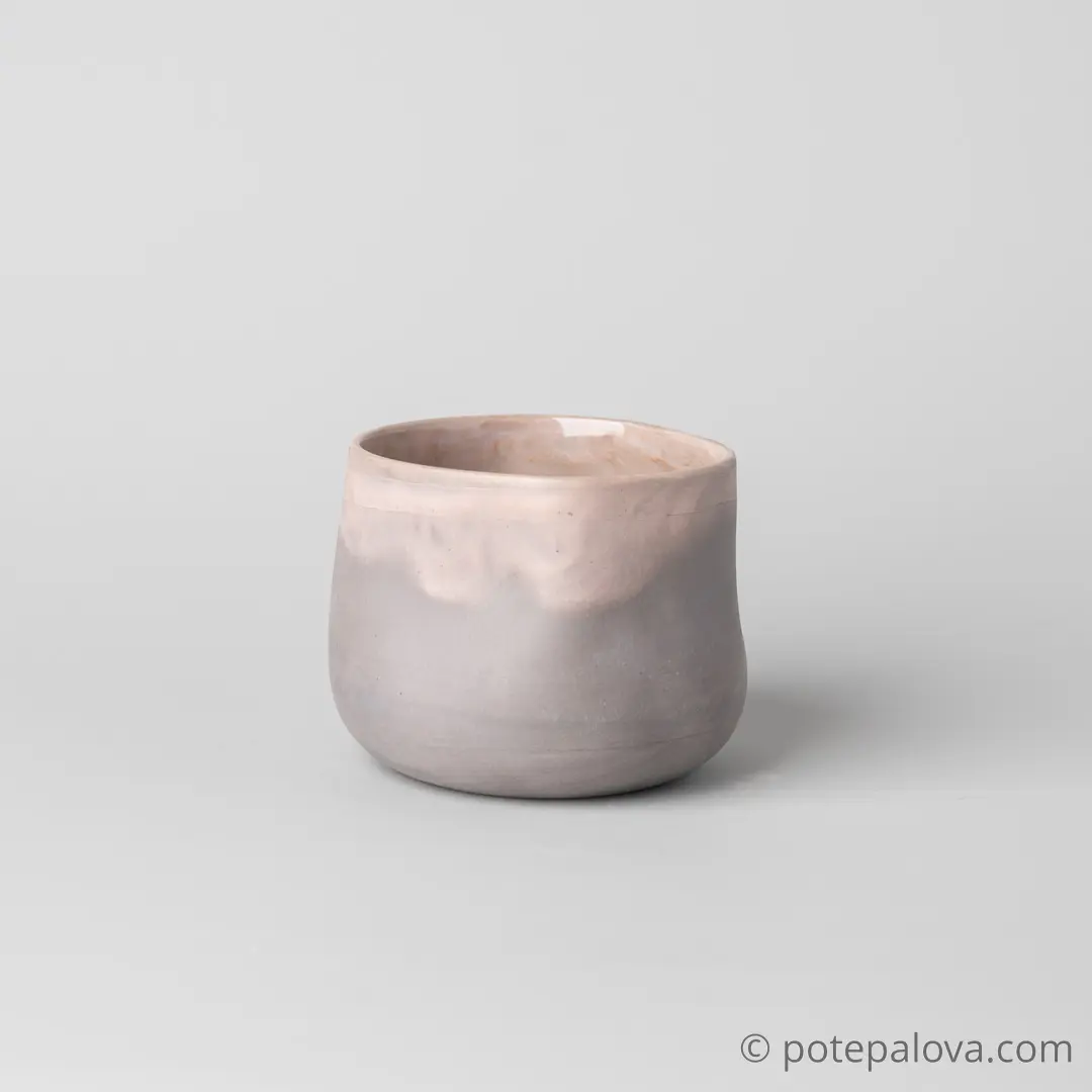 картинка Стакан фарфоровый малый Sigma "Бежевый мрамор" 190 мл - 4 - DishWishes.Ru