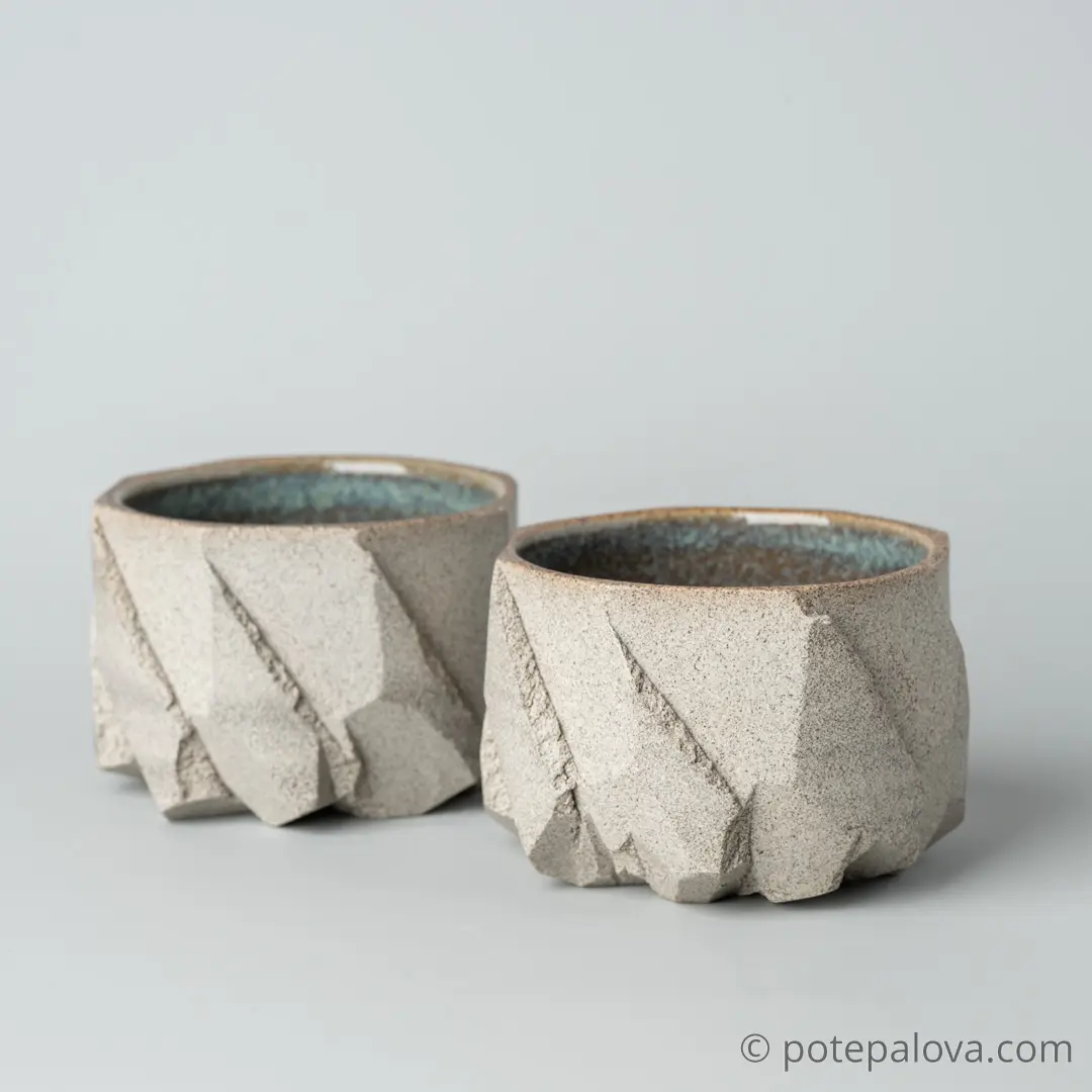 картинка Стакан Обсидиан серый "Тимьян" 220 мл - DishWishes.Ru