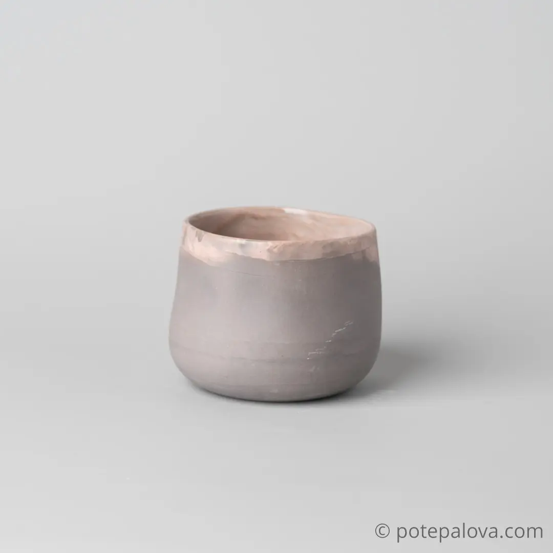 картинка Стакан фарфоровый малый Sigma "Бежевый мрамор" 190 мл - 4 - DishWishes.Ru