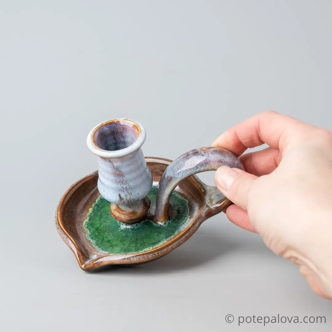 картинка Керамический подсвечник Юрия Пересады 3 - DishWishes.Ru