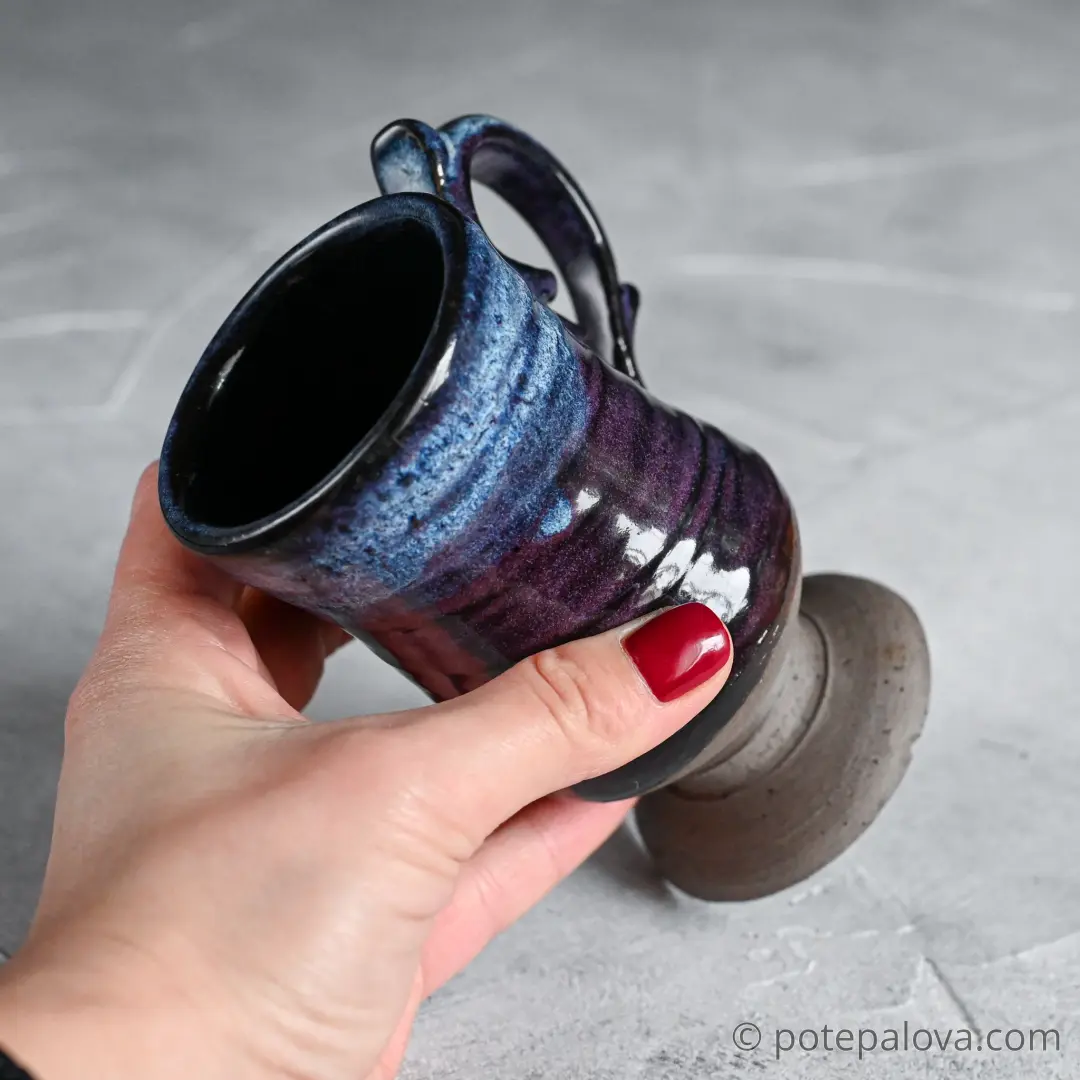 картинка Керамический бокал Con Amor фиолетовый - DishWishes.Ru