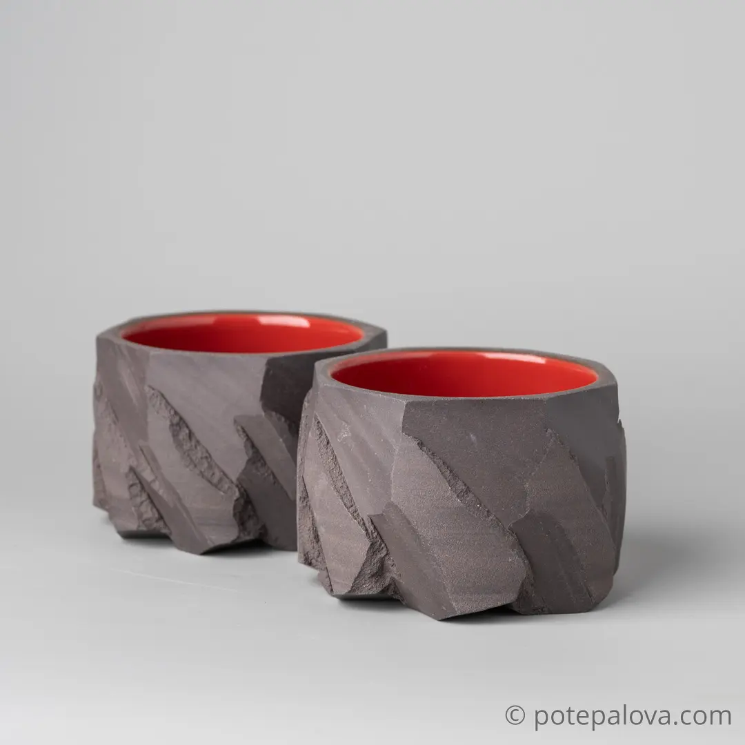 картинка Стакан Обсидиан красные 200 мл - DishWishes.Ru