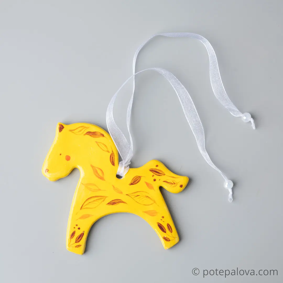 картинка Подвеска на елку Лошадка 2 - DishWishes.Ru