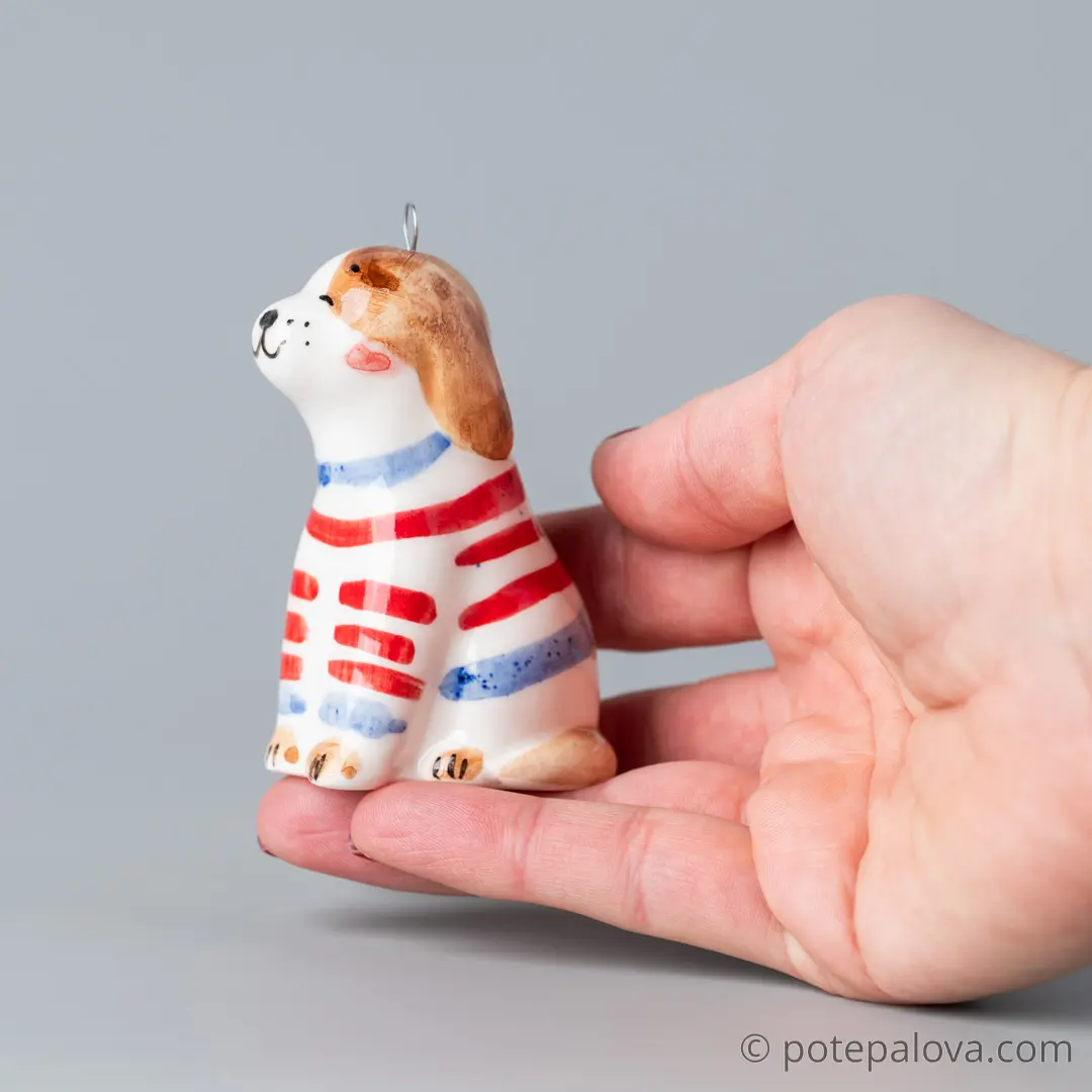 картинка Фарфоровая игрушка "Щенок" 3 - DishWishes.Ru