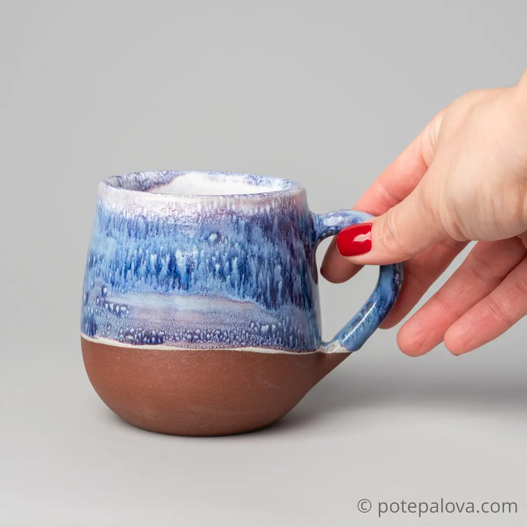 картинка Кружка "Космос" на красной глине 4 - DishWishes.Ru