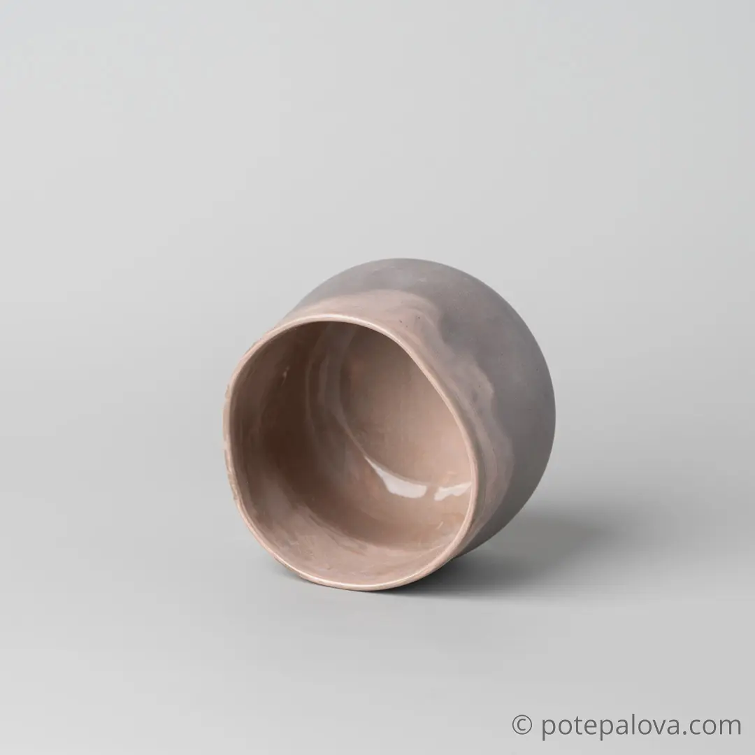 картинка Стакан фарфоровый малый Sigma "Бежевый мрамор" 190 мл - 4 - DishWishes.Ru