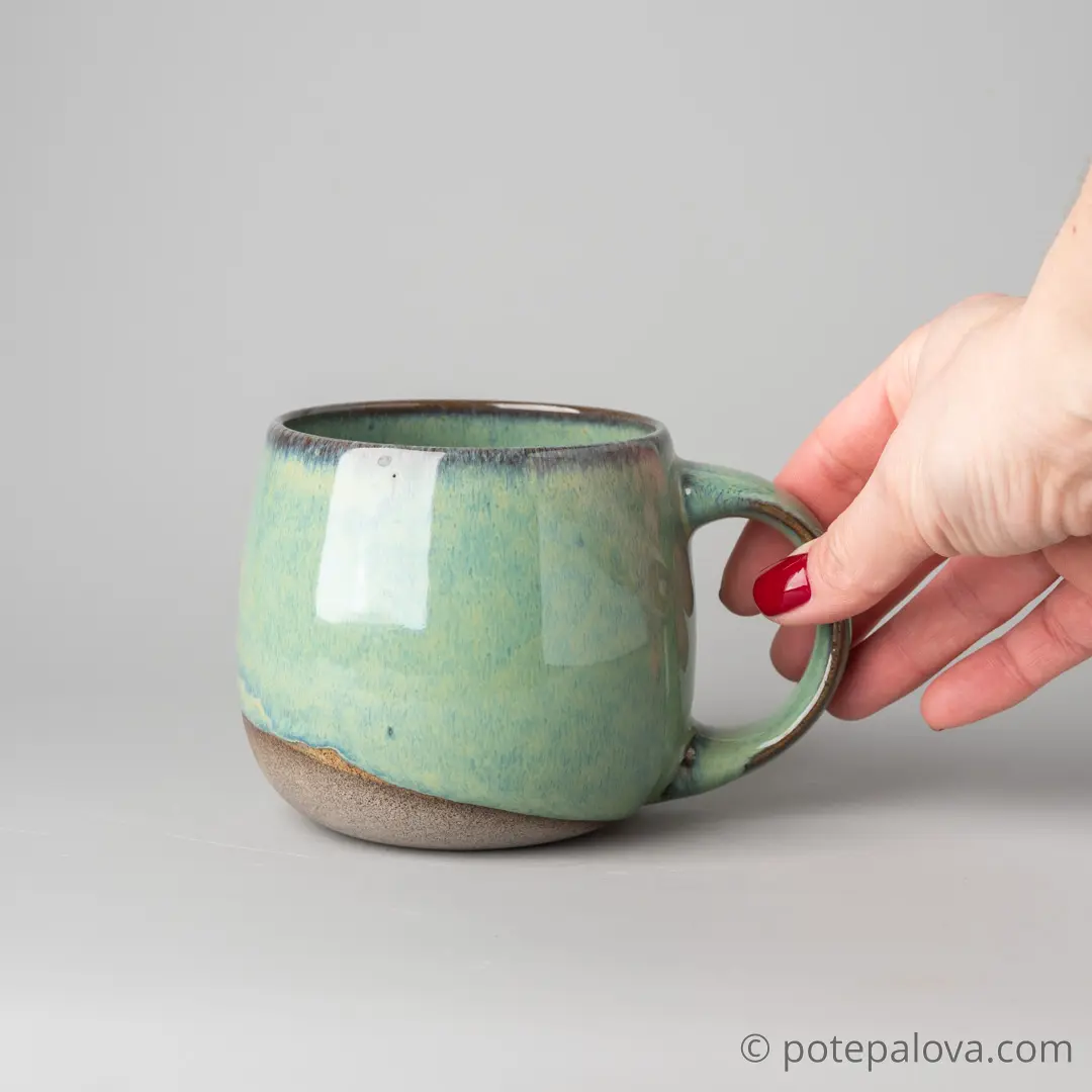 картинка Кружка Sigma зеленая "Тумблер" 3 - 450 мл - DishWishes.Ru