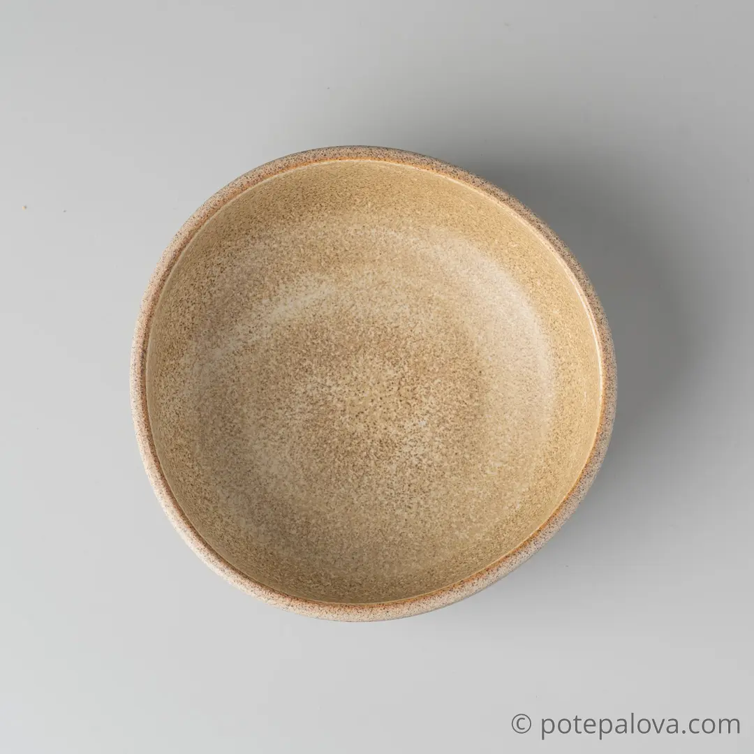 картинка Боул гончарный Sigma "Песочный" малый  14 см - 1 - DishWishes.Ru