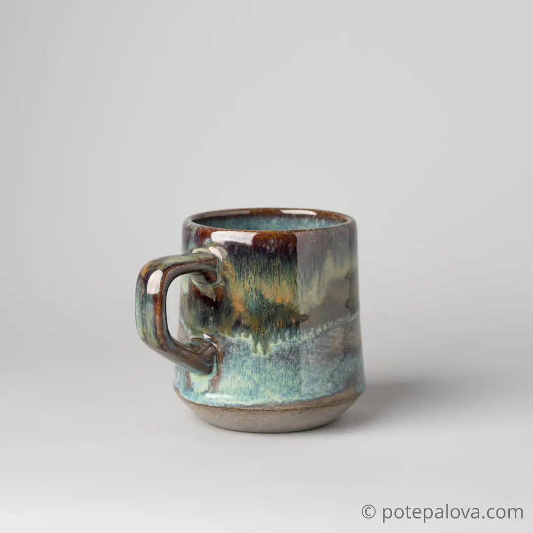 картинка Кружка "Прага"  зеленая 300 мл - 2 - DishWishes.Ru