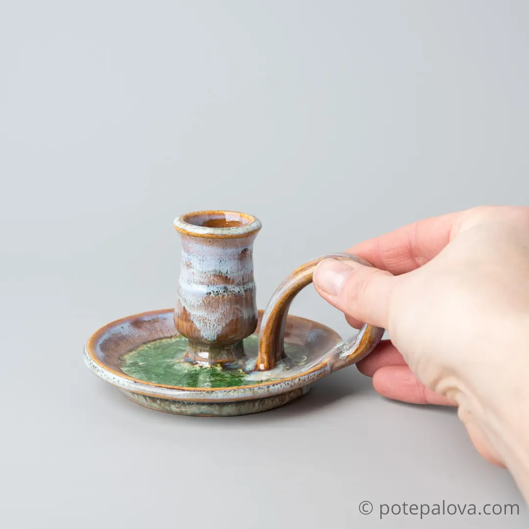 картинка Керамический подсвечник Юрия Пересады 2 - DishWishes.Ru