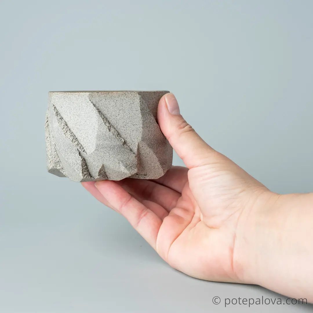 картинка Стакан Обсидиан серый "Тимьян" 220 мл - DishWishes.Ru