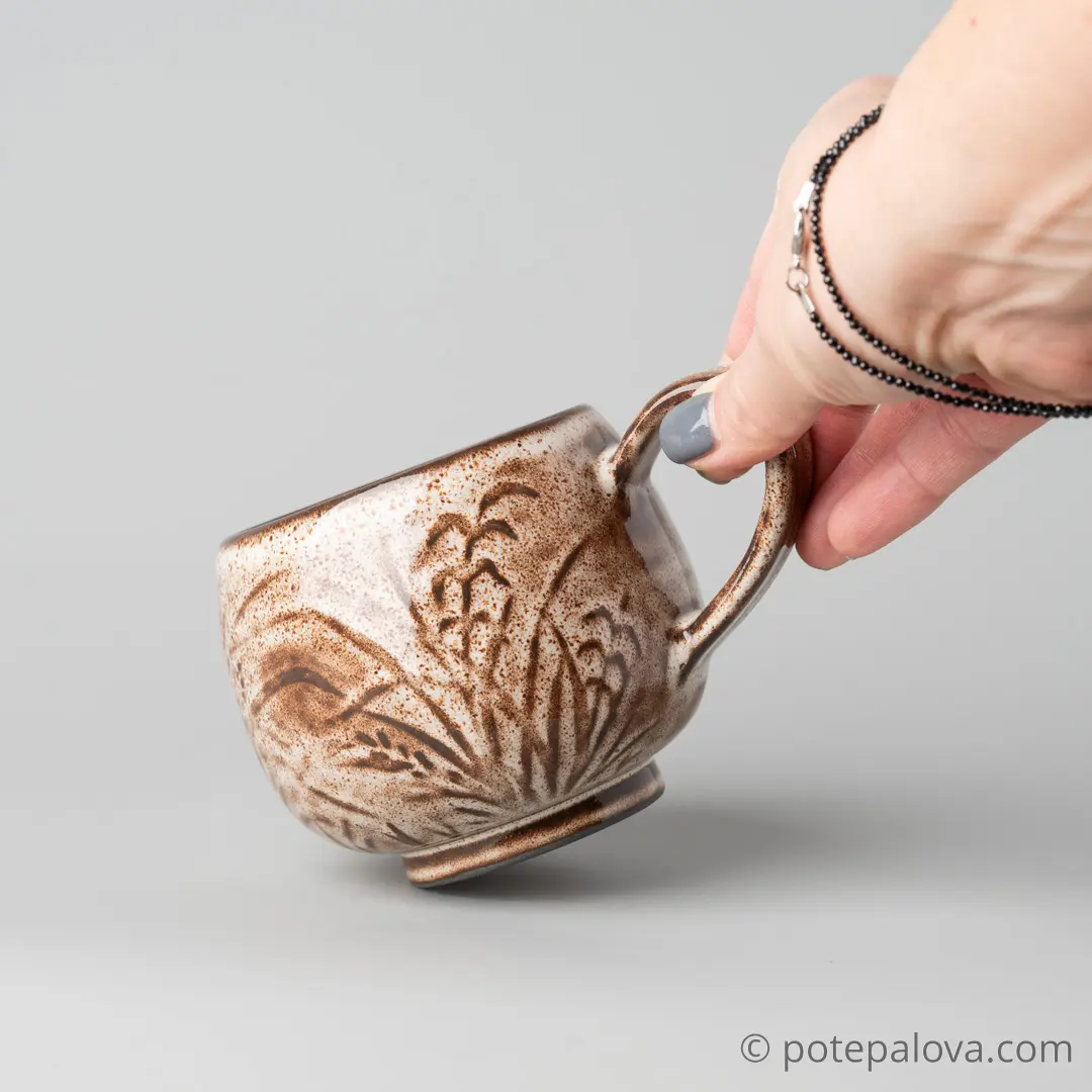 картинка Керамическая кружка из серии "Травы" 8 - DishWishes.Ru