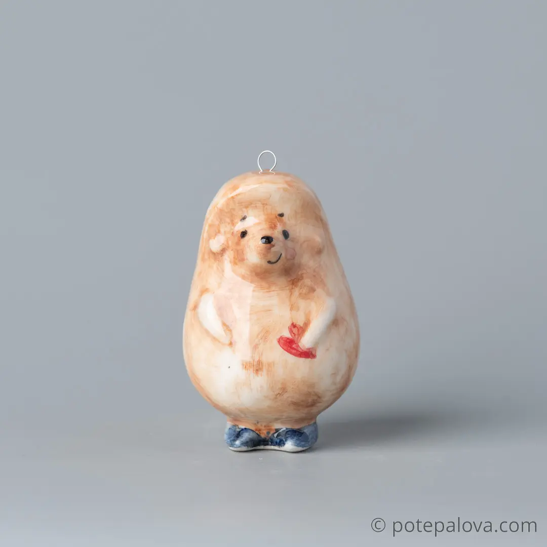 картинка Фарфоровая игрушка "Ёжик" 5 - DishWishes.Ru