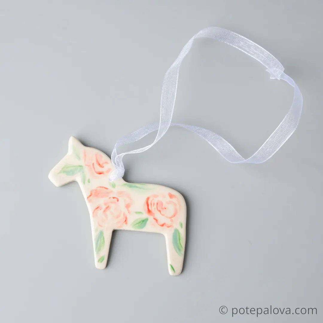 картинка Подвеска на елку Лошадка 5 - DishWishes.Ru