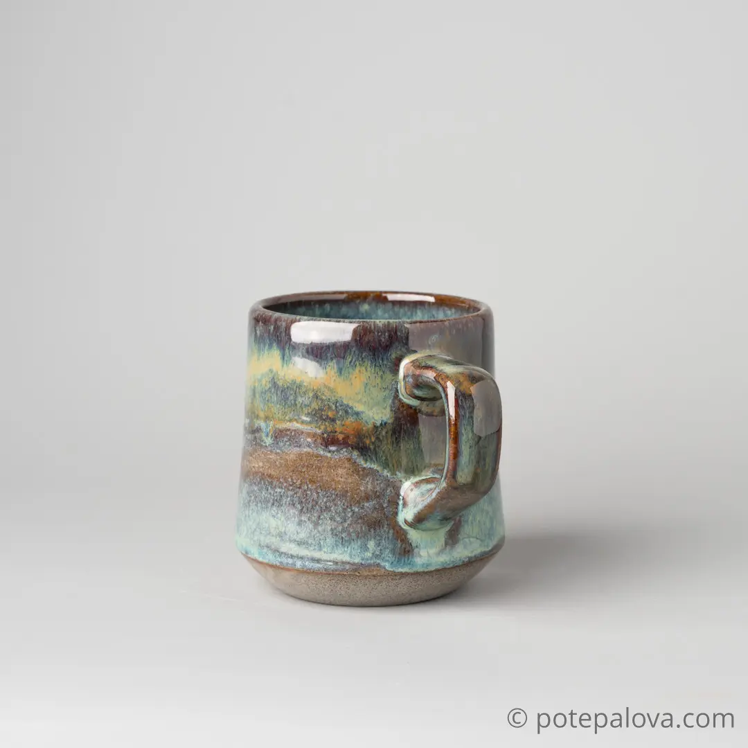 картинка Кружка "Прага"  зеленая 300 мл - 2 - DishWishes.Ru