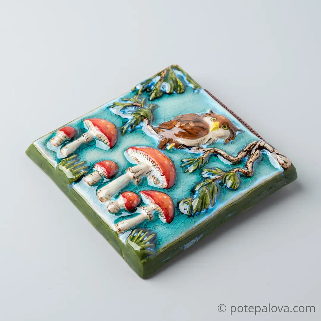 картинка Керамический изразец "Заколдованный лес" - DishWishes.Ru