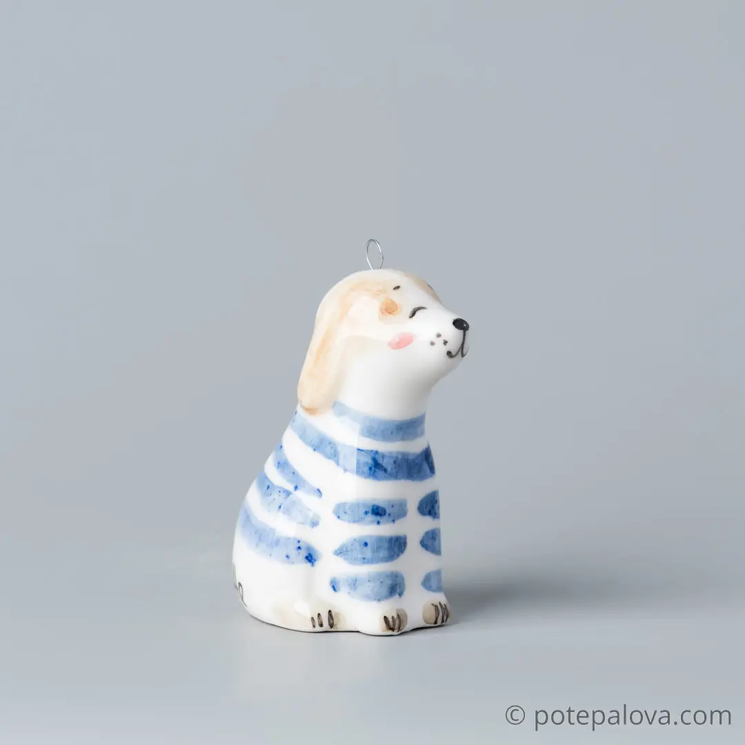 картинка Фарфоровая игрушка "Щенок" 2 - DishWishes.Ru