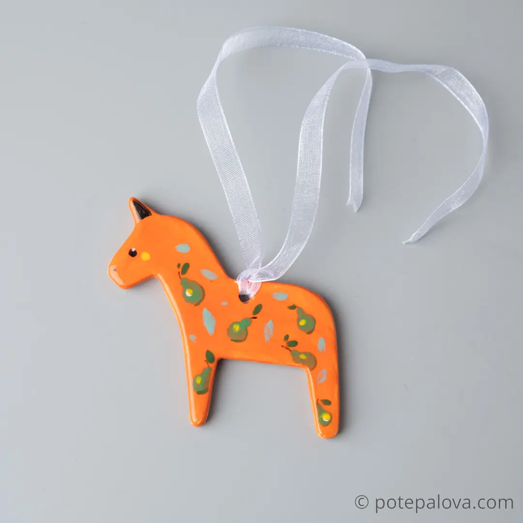 картинка Подвеска на елку Лошадка 4 - DishWishes.Ru