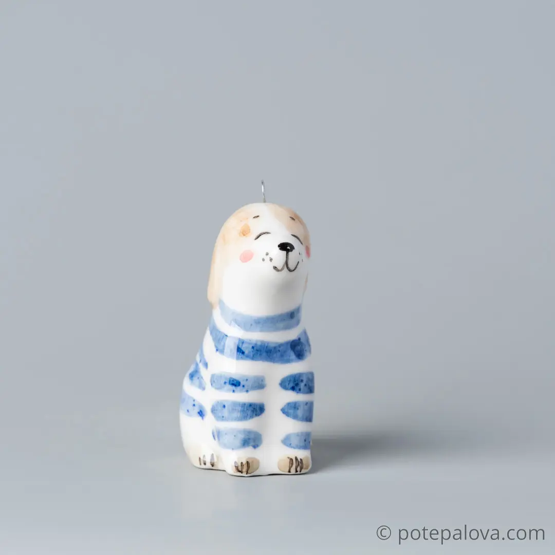 картинка Фарфоровая игрушка "Щенок" 2 - DishWishes.Ru