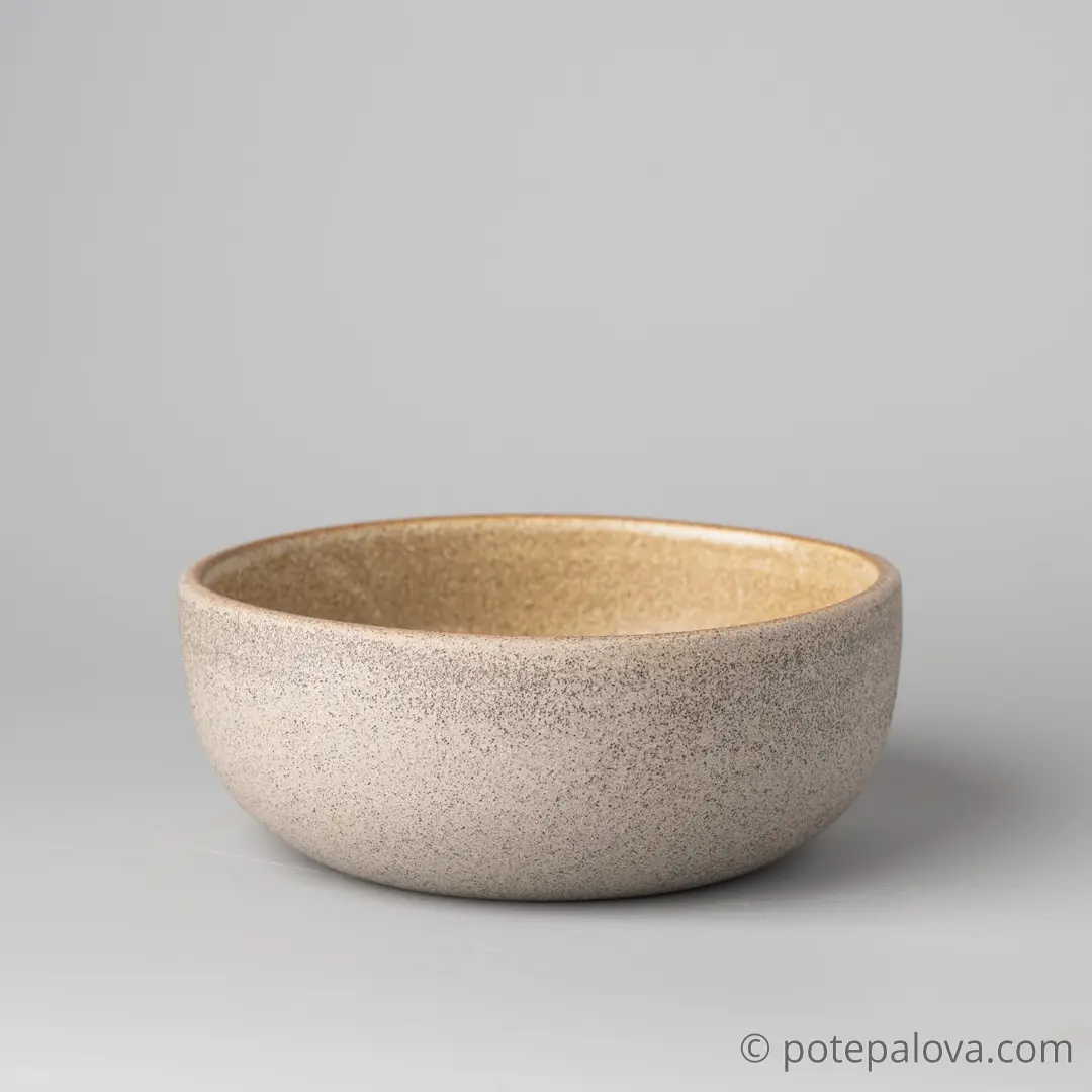 картинка Боул гончарный Sigma "Песочный" малый  14 см - 1 - DishWishes.Ru