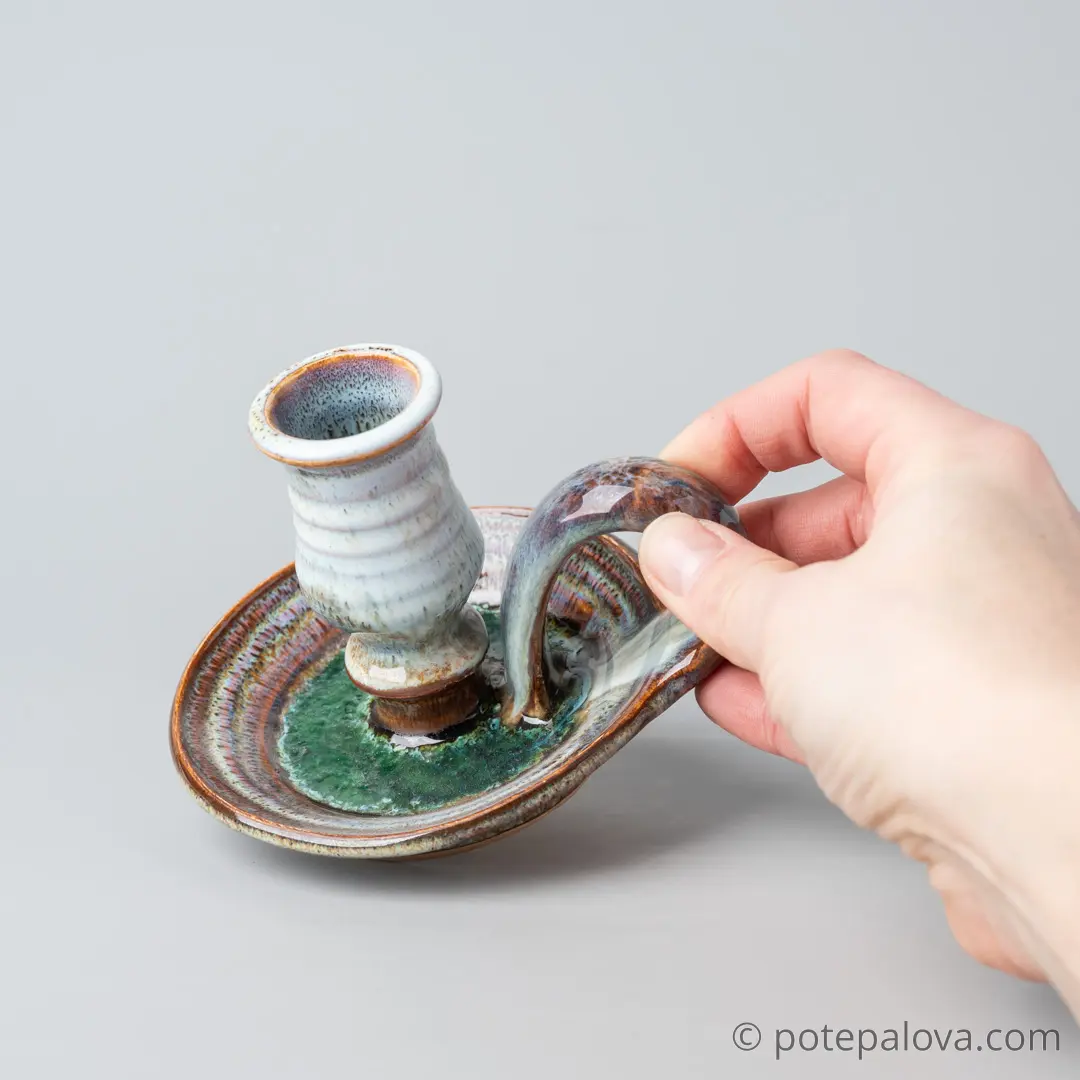 картинка Керамический подсвечник Юрия Пересады 1 - DishWishes.Ru