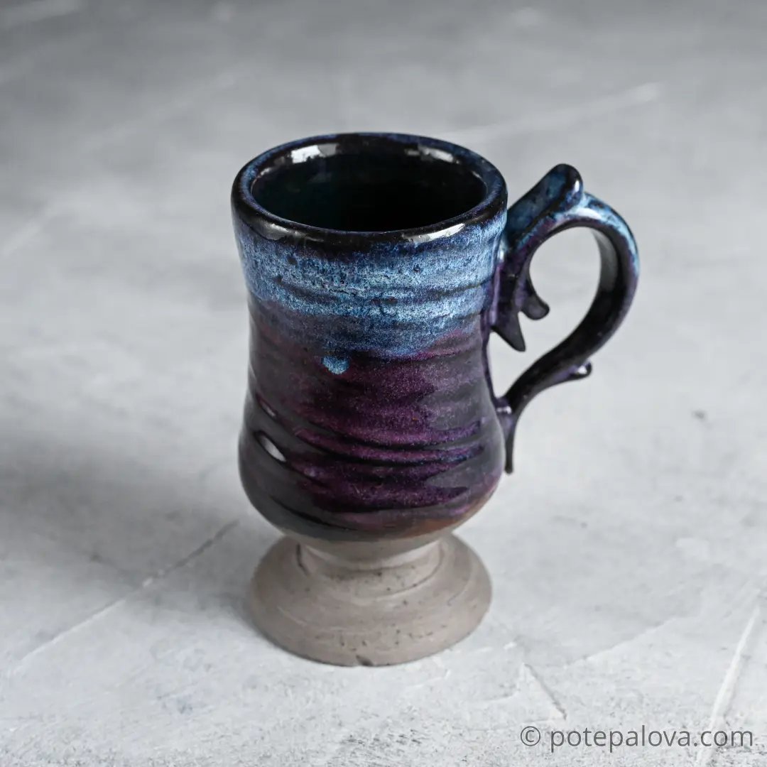 картинка Керамический бокал Con Amor фиолетовый - DishWishes.Ru